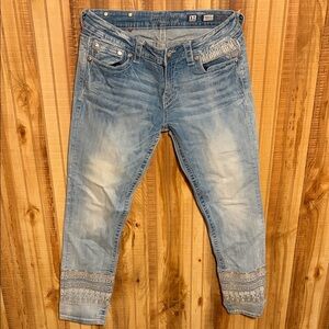 Miss Me Light Blue Straight Leg Jeans